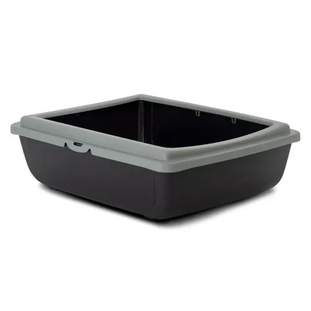 Kattebakke JULIET 48 x 38 x 14 cm Grå/Antracit ECO