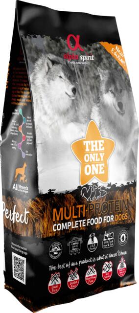 Alpha Spirit The Only One Multiprotein kornfrit fuldfoder til hund - 12 kg