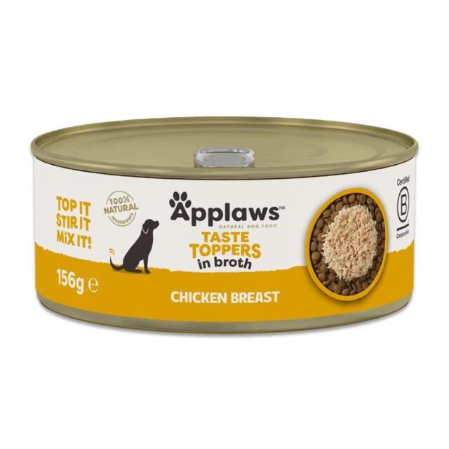 Applaws Multipack Kylling i Bouillon 8 × 156 g | Naturligt vådfoder til hund
