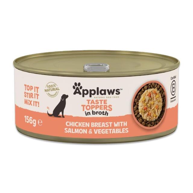Applaws Multipack Kylling i Bouillon 8 × 156 g | Naturligt vådfoder til hund