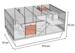 Flamingo Chipper Hamsterbur Stort Gnaverbur 77,5x47x42cm