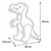 Toy Pudo Dinosaur Grøn Robust Hundelegetøj 12,5x26x28cm