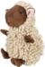 Jolly Paw Sheep plysbamse 22 cm blødt hundelegetøj i brun og hvid (Outlet)