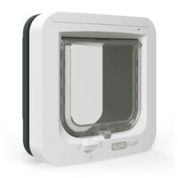 SureFlap Microchip Kattedør hvid/grå | Kattelem med chipgenkendelse