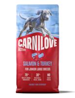 CarniLove Salmon & Turkey for Junior Large Breeds 12 kg | Fuldfoder til juniorhunde af store racer  Kort beskrivelse