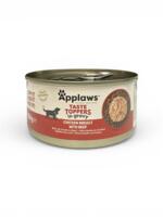 Applaws Taste Toppers in Gravy med Kyllingebryst og Oksekød 156 g | Naturligt vådfoder til hund