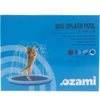 Dog Splash Pool Sprinklermåtte til Hunde Blå Ø150cm