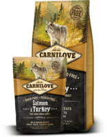 CarniLove Salmon & Turkey for large breed adult ≥ 25 kg 12kg (UDSOLGT)
