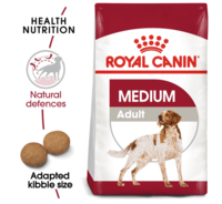 ROYAL CANIN DOG FOOD MEDIUM ADULT 15 KG.