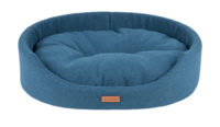 AMIPLAY OVAL BED XXL BLUE 86X76X18 cm