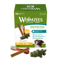 Whimzees Tandrensende Mix kasse medium 24 stk
