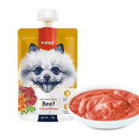 Wanpy Tasty Meat Beef, Carrot & Pea 90g