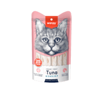 Wanpy 25 Pack Creamy Lickable Treat - Tuna & Shrimp 350g 25x14g