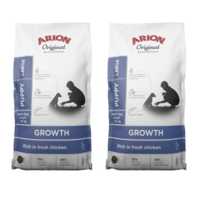 2 x ARION Original Growth Chicken Large 12 kg