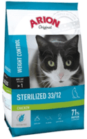 2 x Arion Original Cat Sterilized Chicken 7,5 kg