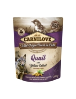Carnilove Pouch Paté Quail with Yellow Carrot 300 g