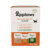 Applaws Cat Pouch - Chicken Broth Medley 12x70g