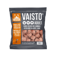 MUSH Vaisto® Grå (kylling, kalkun, lam) 3 kg