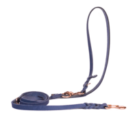 Walk'it Dressurline (justerbar) Vintage Blå læder/Rosaguld