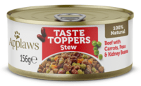 Applaws Dog Taste Toppers Stew Beef with Carrots, Peas & Kidney Beans 156 g