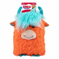 KONG Comfort Jumbo Highland Cow XL | Stort hundelegetøj med pivelyd