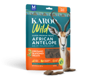 Karoo Wild Trail Bites Oregano 227 g super premium hundegodbid med Antilopekød