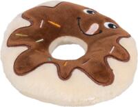 Jolly Paw Donut i plys 15 cm med lyd blødt hundelegetøj (Outlet)