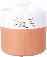 Flamingo Drikkefontæne Mali 2L hvid terracotta lydsvag vandfontæne til hund og kat